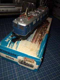 動作未確認】メルクリンHO3034電気機関車E41＋貨車2両＋トランス+3029 動作未確認】メルクリンHO3034電気機関車E41＋貨車2両＋トランス