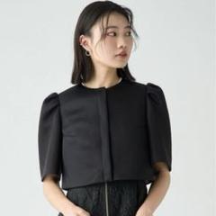 CELFORD ノーカラージャケット ブラック系 3月25日までの出品