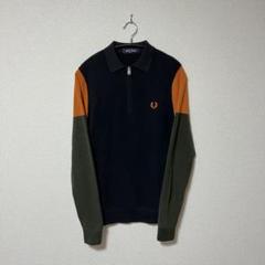 【美品】フレッドペリー COLOUR BLOCK KNITTED SHIRT