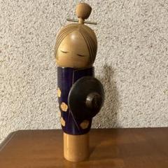 佐藤翠崕作　創作こけし　内閣総理大臣賞受賞作家 佐藤 翠崕 「 元禄 」 こけし 内閣総理大臣賞受賞作家 - メルカリ