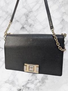 翌朝発送‼️FURLA ショルダー バッグ ブラック レザー