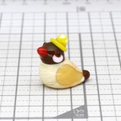【917】鳥(黄)のガラス細工
