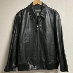 美品 00's初頭 バナナリパブリック レザージャケット 革ジャン ブラック 美品 00's初頭 バナナリパブリック レザージャケット 革ジャン