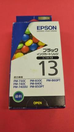 お値下げ! EPSON プリンター インク ブラック 13 IC1BK13