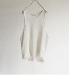 ancellm アンセルム　DYED MESH TANK TOP 新品　ホワイト ancellm アンセルム DYED MESH TANK TOP 新品 ホワイト - メルカリ