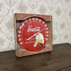 希少レア　USAヴィンテージドリンク　コカコーラ温度計　495A Vintage Drink Coca-Cola In Bottles Round Glass Cover Wall