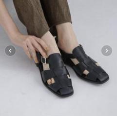 ナノユニバース　グルカサンダル　黒　新品 23.5〜24