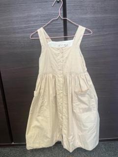 Bonpoint 6A ノースリーブワンピース ベージュ