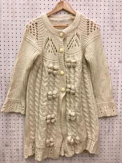 button habille de neuf 古着 ローゲージニットカーディガン