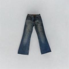 semi flare y2k washed denim pants jeans