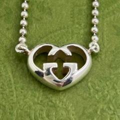 GUCCI ハート インターロッキング ボールチェーン ネックレス 0548c8