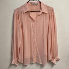新品❗️未使用❗️UNIQLOC ユニクロ シアーボリュームブラウス ピンク S
