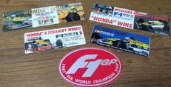 1988年 F1 チャンピオンシップ HONDA サイン入りステッカー　額付き 希少】ホンダF1 1988コンストラクターズ 優勝ステッカー