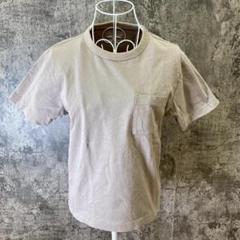 ✨良品企画✨リョウヒンキカク♡半袖Tシャツ♡胸ポケット付き♡綿♡グレー(S)