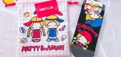 サンリオ　パティ&ジミー　巾着　ソックス