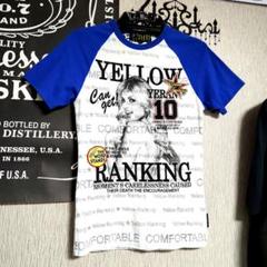 イエローランキング y2k 半袖Tシャツ メンズ お兄系 平成 ギャル男 ピチT