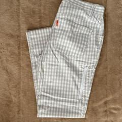 BEAMS GOLF グレー ギンガムチェック パンツ Sサイズのサムネイル
