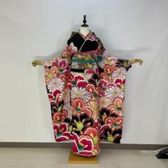 専用　D267   長襦袢　半衿刺繍　ピンク系　御所車　正絹　着物　極美品 N-515◇美品 正絹 2点セット 成人式 振袖 刺繍衿付き 長襦袢 着物