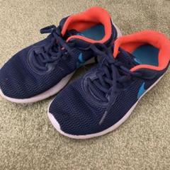 NIKE ネイビー/オレンジ スニーカー