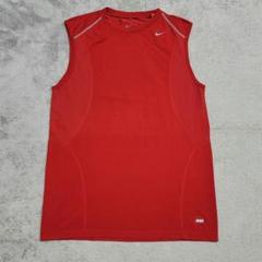 NIKE　ナイキ　タンクトップ　M　レッド　DRI-FIT　ロゴ