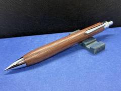【早い者勝ち】栃縮杢　シャープペンシル0.5 木軸ペン　加藤金属　ハンドメイド 杢軸シャーペン】トチ（栃） 縮み杢 / 0.5mmシャープペンシル
