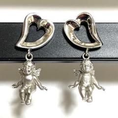ピアス　天使　エンジェル　アンティーク　ヴィンテージ　遺品整理　断捨離　925