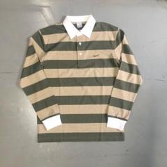 NIKE ラガーシャツ ポロシャツ ベージュ カーキ