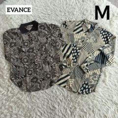 EVANCE エバンス 柄 シャツ 花柄 長袖