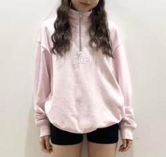 ま*ぴ様 GAP ハーフジップトレーナー　ピンク　L size ま*ぴ様 GAP ハーフジップトレーナーピンクL size