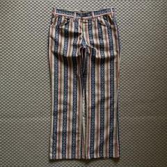 70s Levi’s ネイティブパターン 織柄 総柄 フレア パンツ BIGEのサムネイル