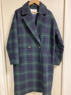 美品⭐️ アメリカンホリック チェスターコート ロング 大きめ ゆったり 紫 美品⭐️ アメリカンホリック チェスターコート ロング 大きめ