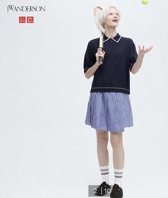 UNIQLO JW ANDERSON プリーツストライプミニスカートL - メルカリ