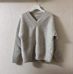 IENA AQUA Vネックプルオーバー ニット カシミヤ グレー - メルカリ