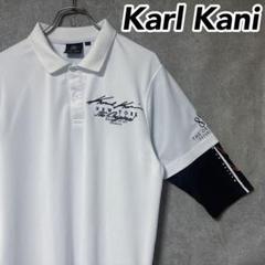 Karl Kani カールカナイ ロゴ 半袖 ポロシャツ ゴルフ ウェア 人気