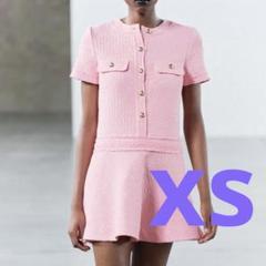 ZARA ZW COLLECTION ショートテクスチャー ワンピース