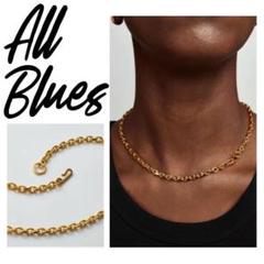 くにお　allbluesゴールドネックレス50cm 定価6.2万】All Blues オールブルース チェーンネックレス