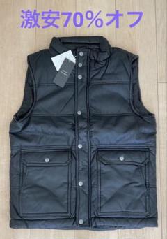 70%オフ　未使用　テットオム　ダウンベスト　黒　TETE HOMME 70%オフ 未使用 テットオム ダウンベスト 黒 TETE HOMME - メルカリ