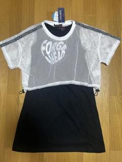 ★新品★①150 ワンピース 白 メッシュ COCO ANGEL しまむら