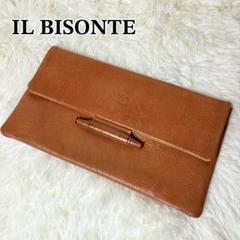 ☆激レア☆IL BISONTE クラッチバッグ ゴールド メタリックレザー