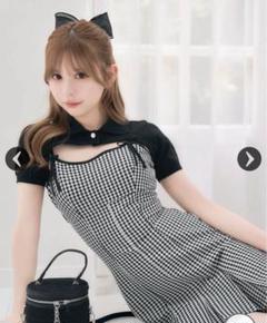 バイアスチェックマーメイドワンピース♡XS♡完売品♡ミシェル