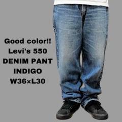 Levi's リーバイス 550 ジーンズ デニムパンツ インディゴ W36XL Levi's リーバイス 550 デニムパンツ インディゴ size34 右後ろ