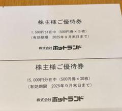 ホットランド 銀だこ 株主優待 30，000円分➕クレヨンしんちゃん