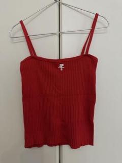 Courreges 21 クレージュ ニット キャミソール レッド