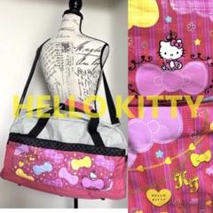 Hello kitty リボン デザイン 大容量 ショルダーバッグ