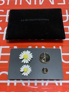 peaceminusone ロゴバッジ金デイジーバッジセットg-dragon着用 peaceminusone ロゴバッジ金デイジーバッジセットg-dragon着用