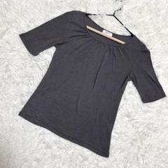Jane Marple ✨美品　ラメカットソー　半袖　キラキラ　グレー　（M）