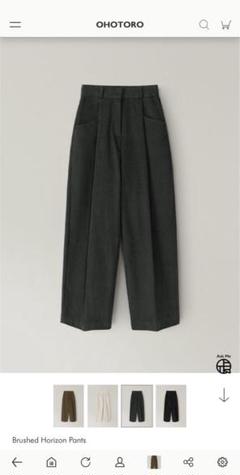 ohotoro brushed horizon pants 黒S オオトロ ohotoro brushed horizon pants 黒S