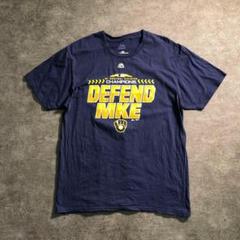 【Majestic】MLB 2018優勝Tシャツ MKE 古着usedTSM3