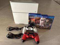 PlayStation 4 ホワイト 本体 + ゲーム3本 + コントローラー
