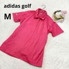 adidas golf アディダスゴルフ 半袖ポロシャツ ピンク /M